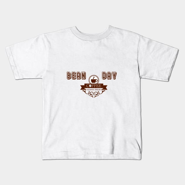 BEAN a great day Kids T-Shirt by wizooherb